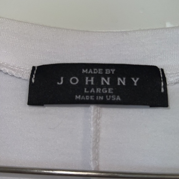 Made By Johnny V Neck Dolman sleeve Top with Side Shirring L - Picture 3 of 4